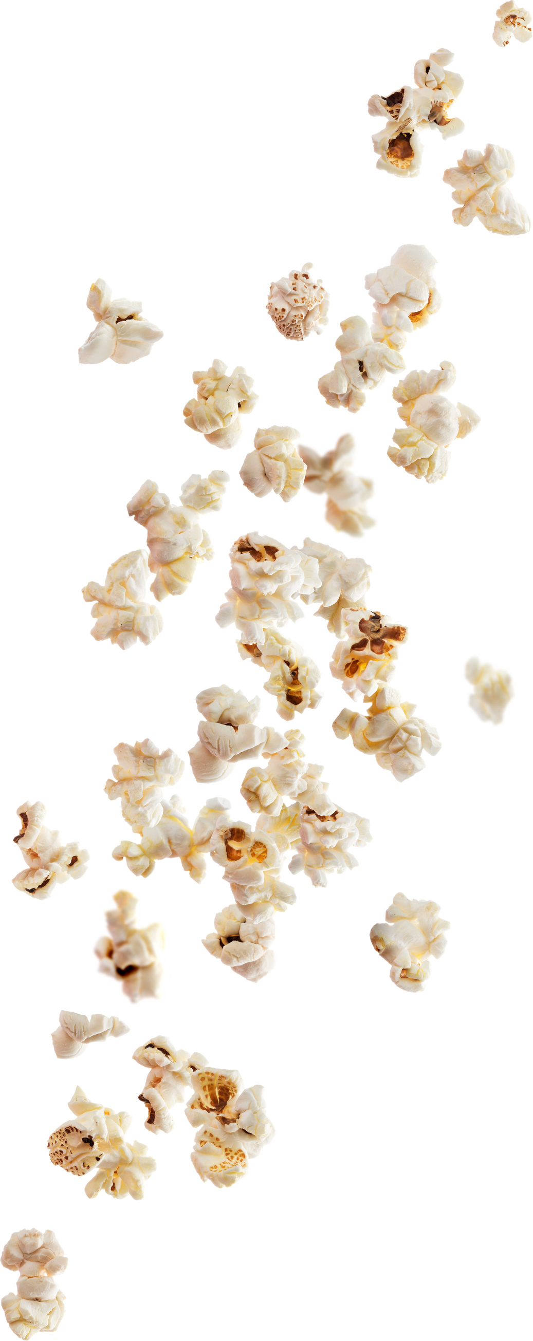 Falling Popcorn Isolated